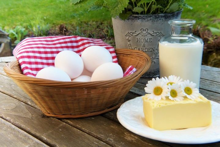 牛乳と卵とチーズ